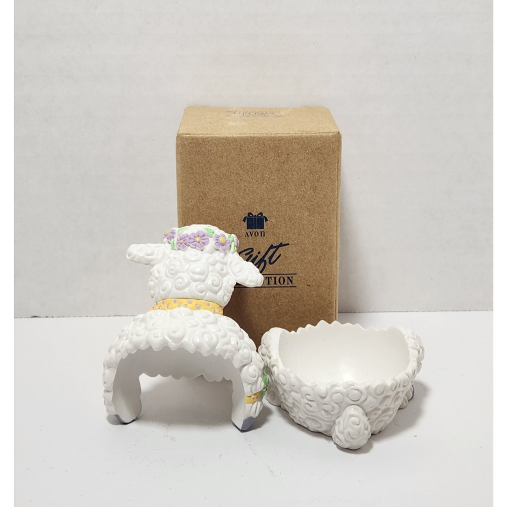 3 New Vintage 1997 Avon Egg Pals Easter Egg Holder Original Boxs Lamb Duck Bunny - Picture 5 of 12